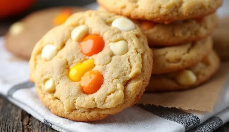 Homemade Candy Corn Chaos Cookies