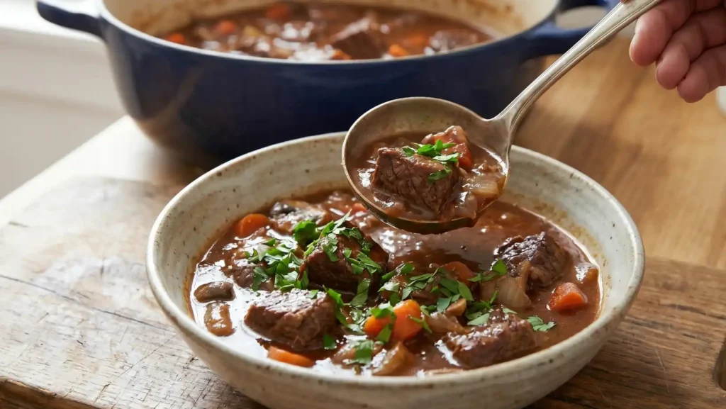 French Beef and Mushroom Stew