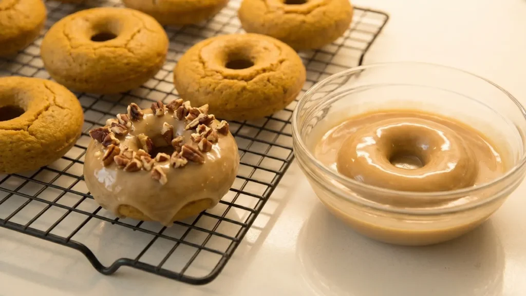 Maple Pecan Pumpkin Donuts