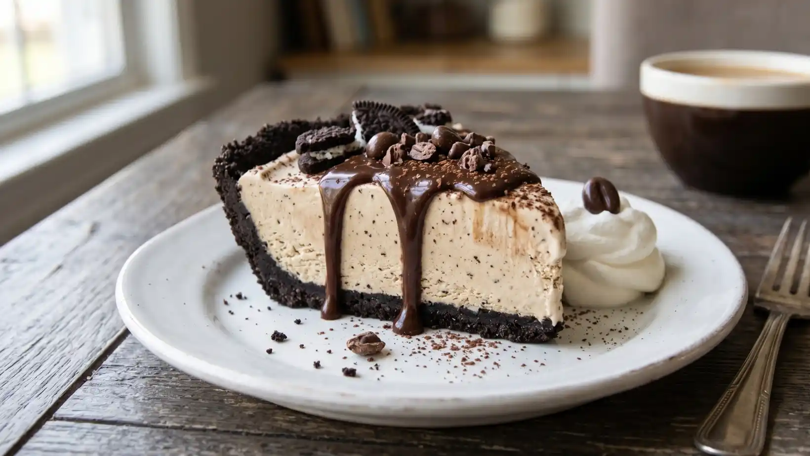 Oreo Coffee Ice Cream Pie