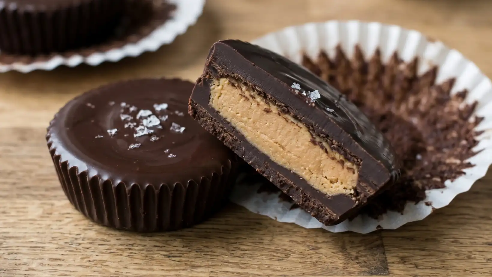 dark chocolate peanut butter cups