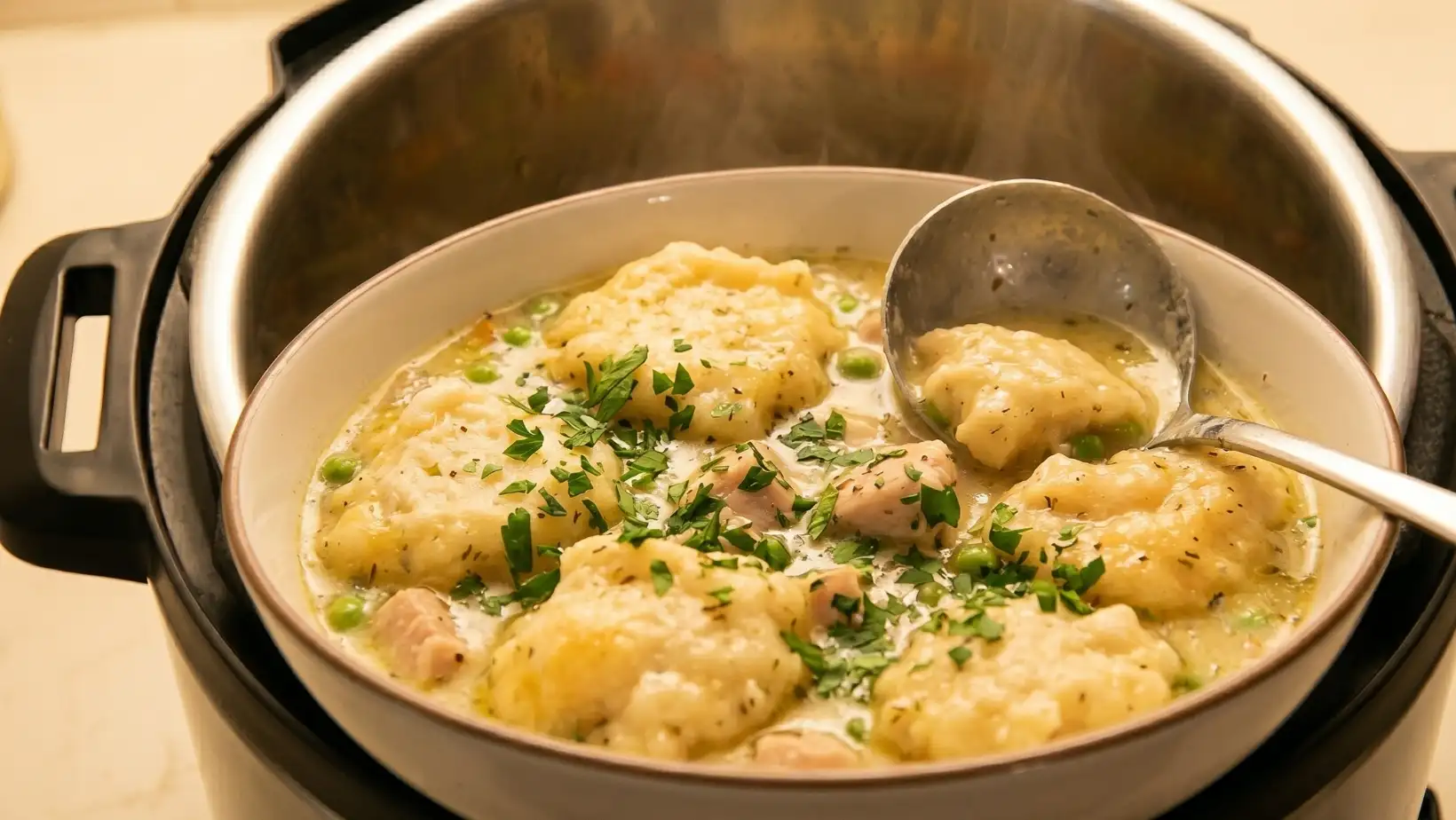 instant pot chicken and dumplings