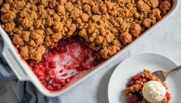 Maple-Cherry Apple Crisp Recipe