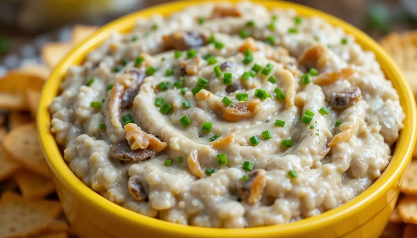 Creamy Caramelized Onion Pickle Dip