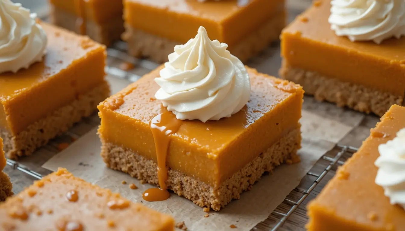 Delicious Caramel Pumpkin Pie Bites