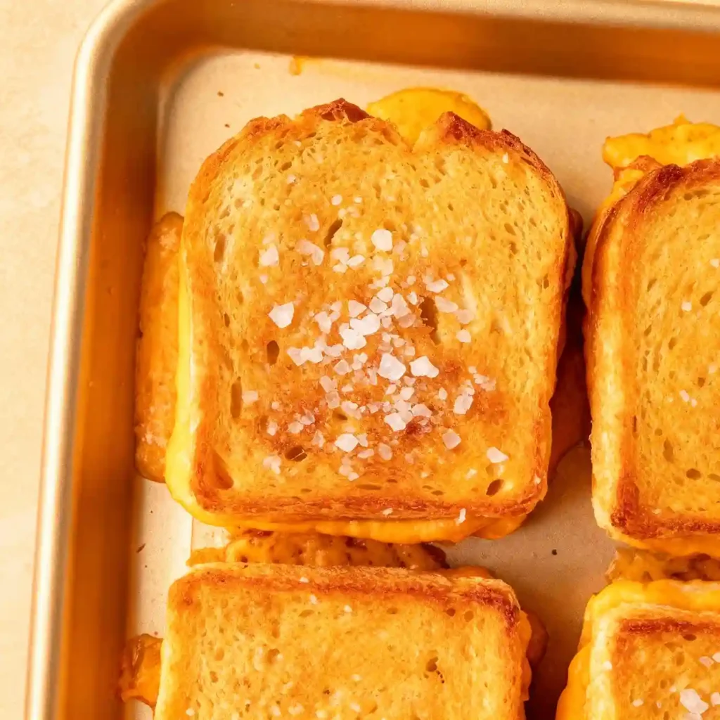 Crispy Sheet Pan Grilled Cheese Sandwiches