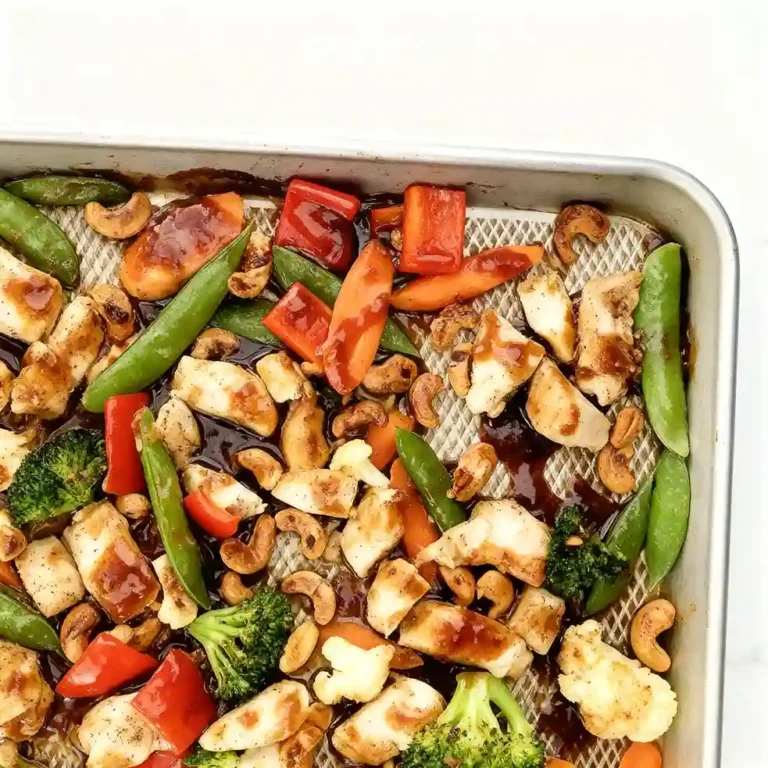 Sheet Pan Cashew Chicken and Vegetables