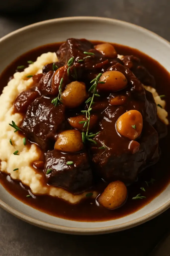 French Beef and Mushroom Stew