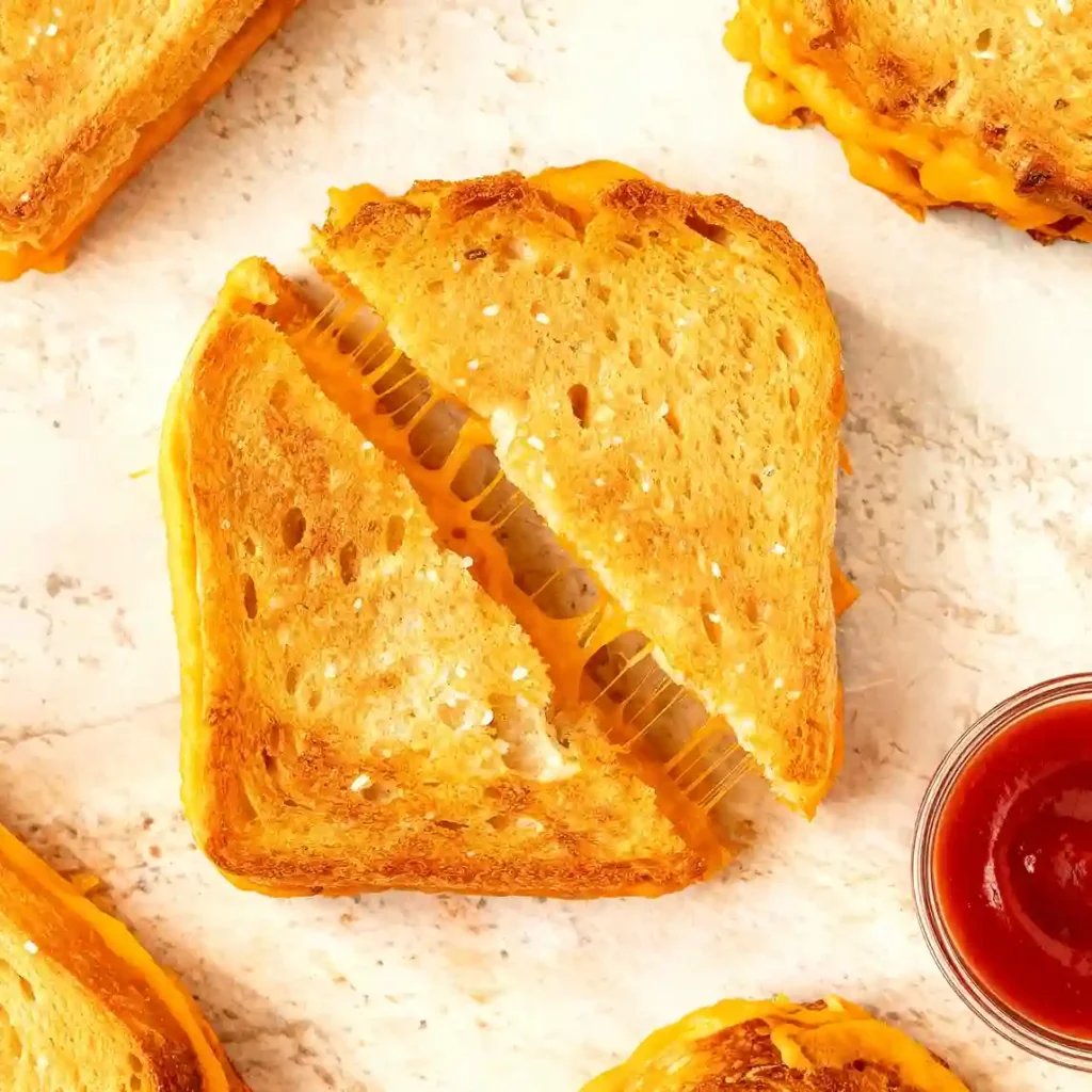 Crispy Sheet Pan Grilled Cheese Sandwiches