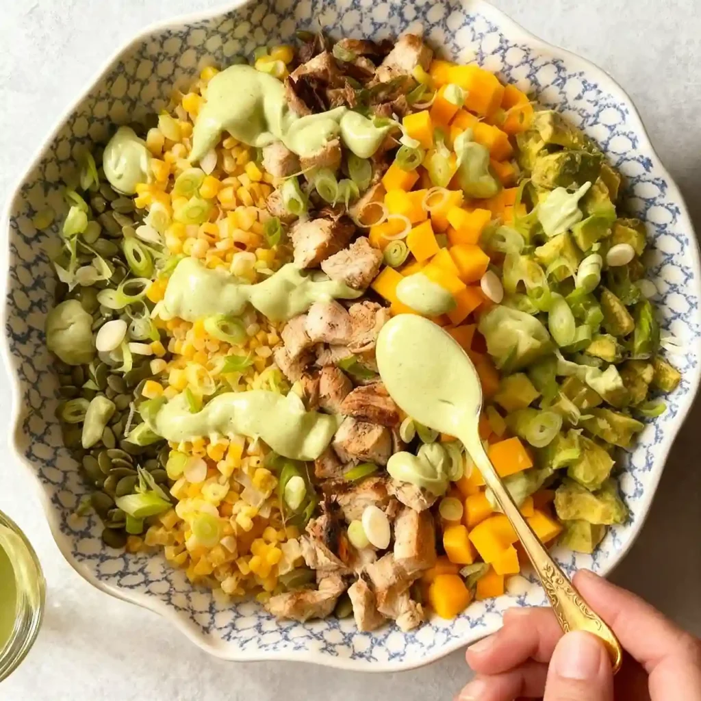 Chopped Mango Avocado Chicken Salad