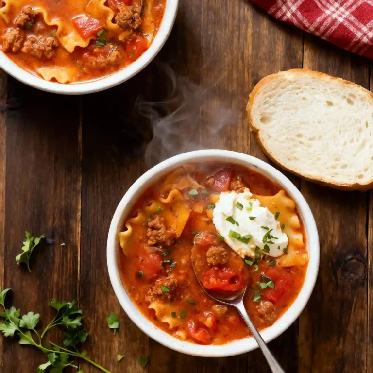 One-Pot Lasagna Soup