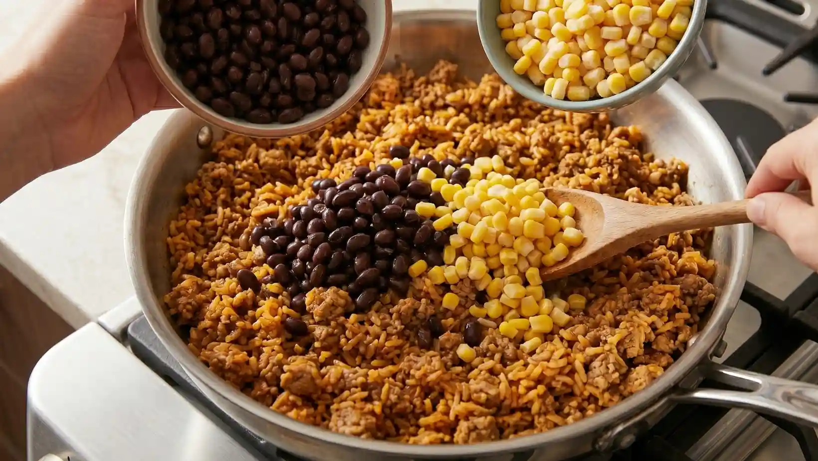 Turkey Taco Rice Skillet