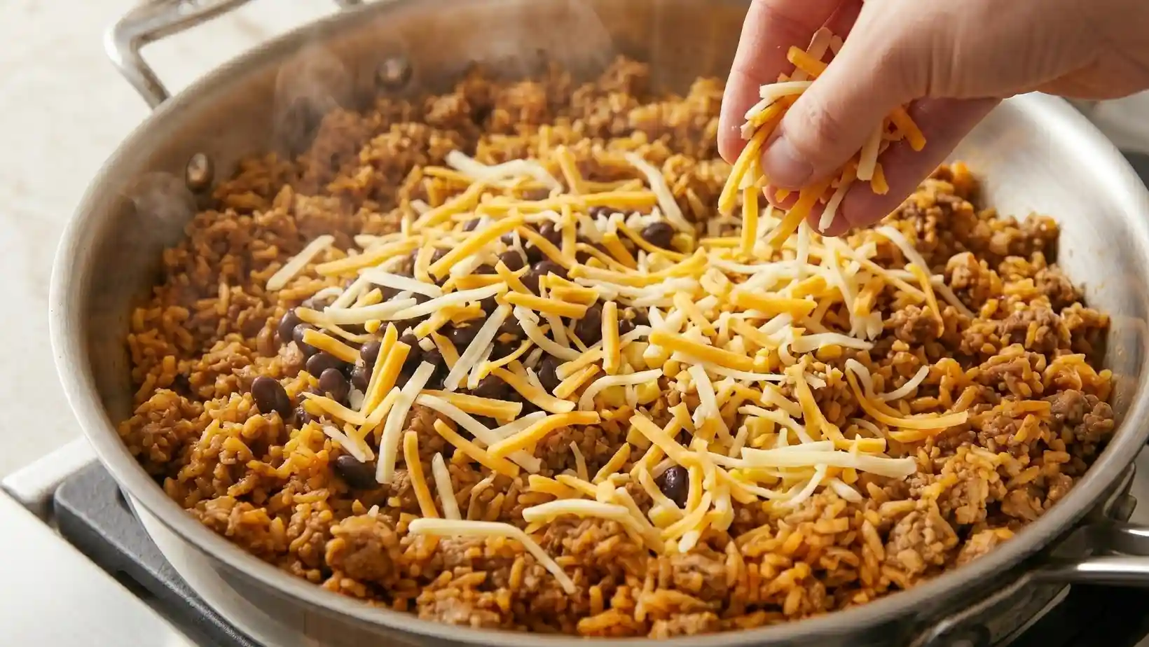 Turkey Taco Rice Skillet