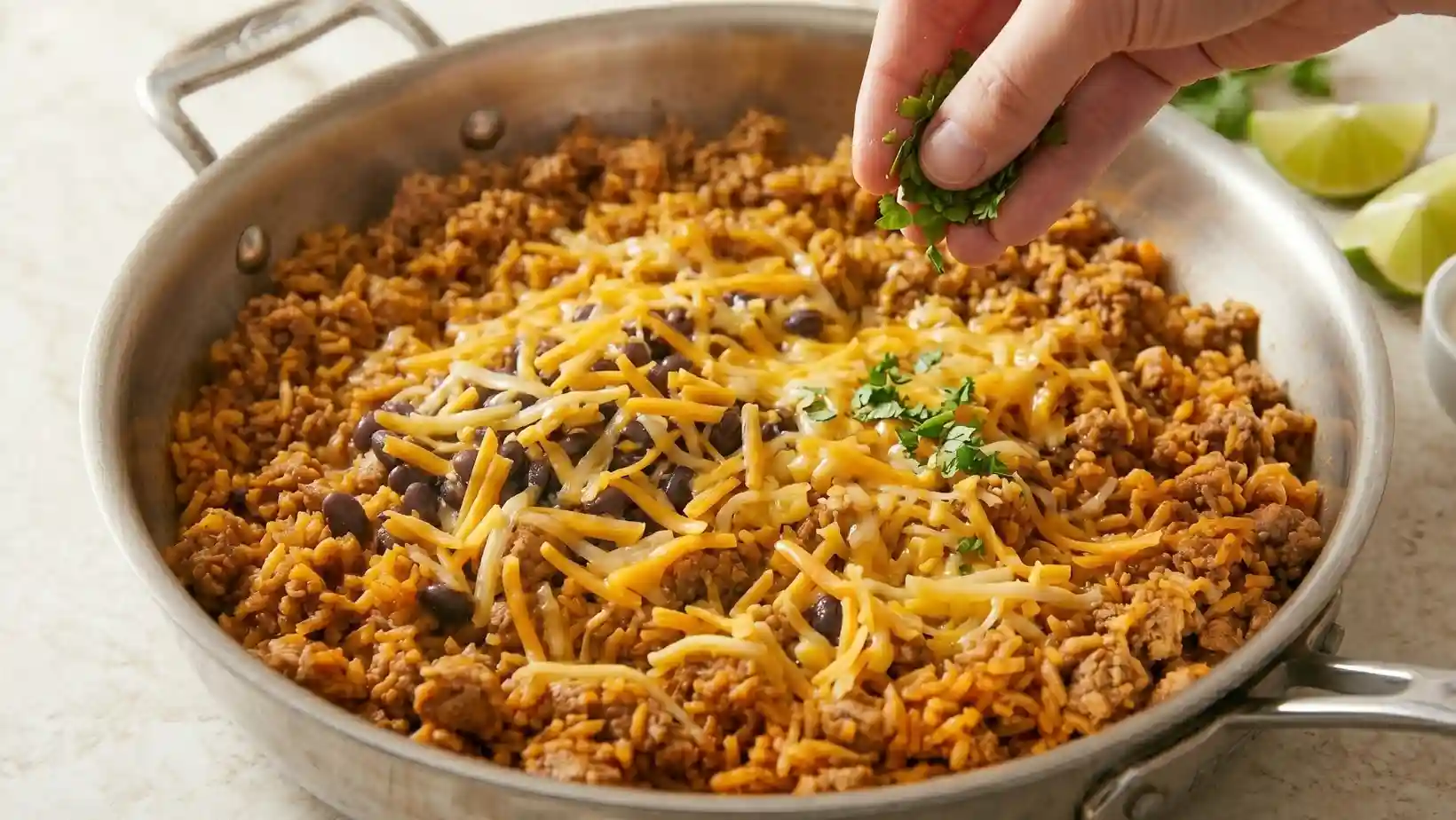 Turkey Taco Rice Skillet