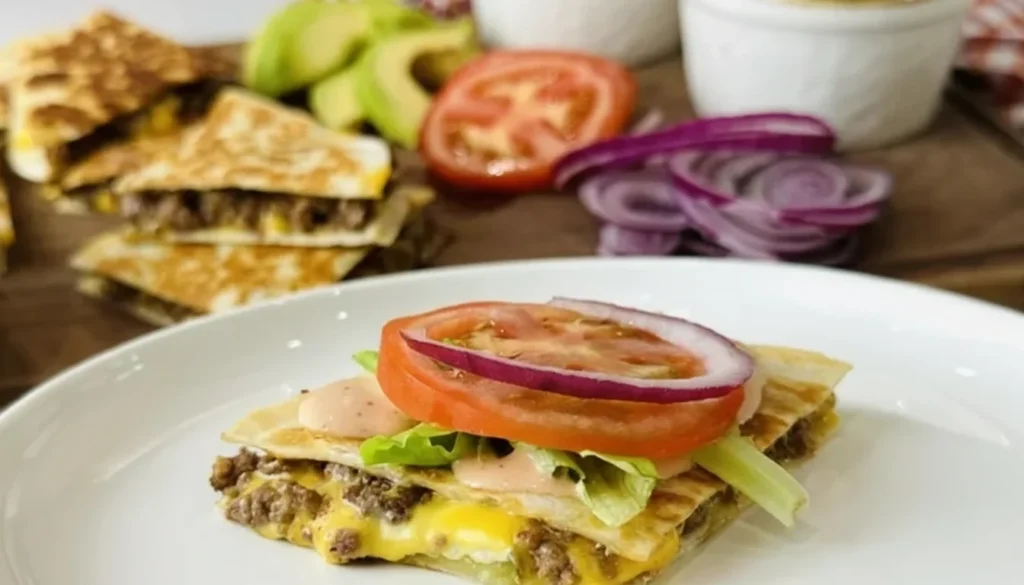 Cheeseburger Quesadillas