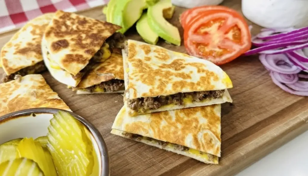 Cheeseburger Quesadillas
