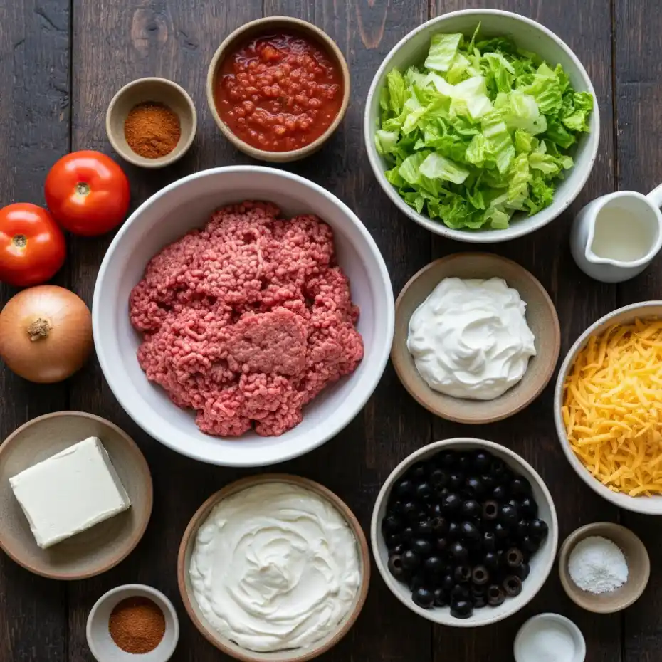 Creamy Layer Taco Dip