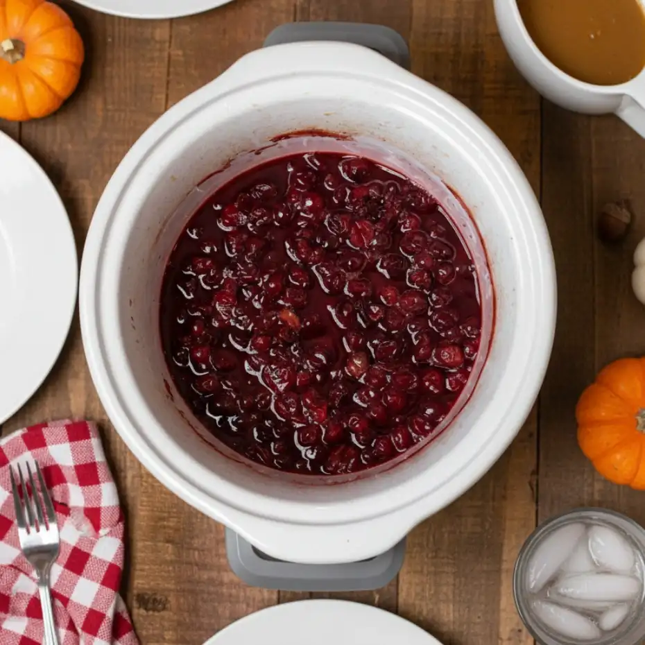 Slow Cooker Cranberry Sauce