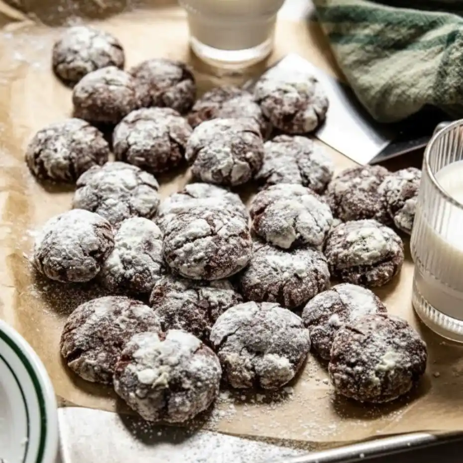 Chocolate Crinkle Cookies