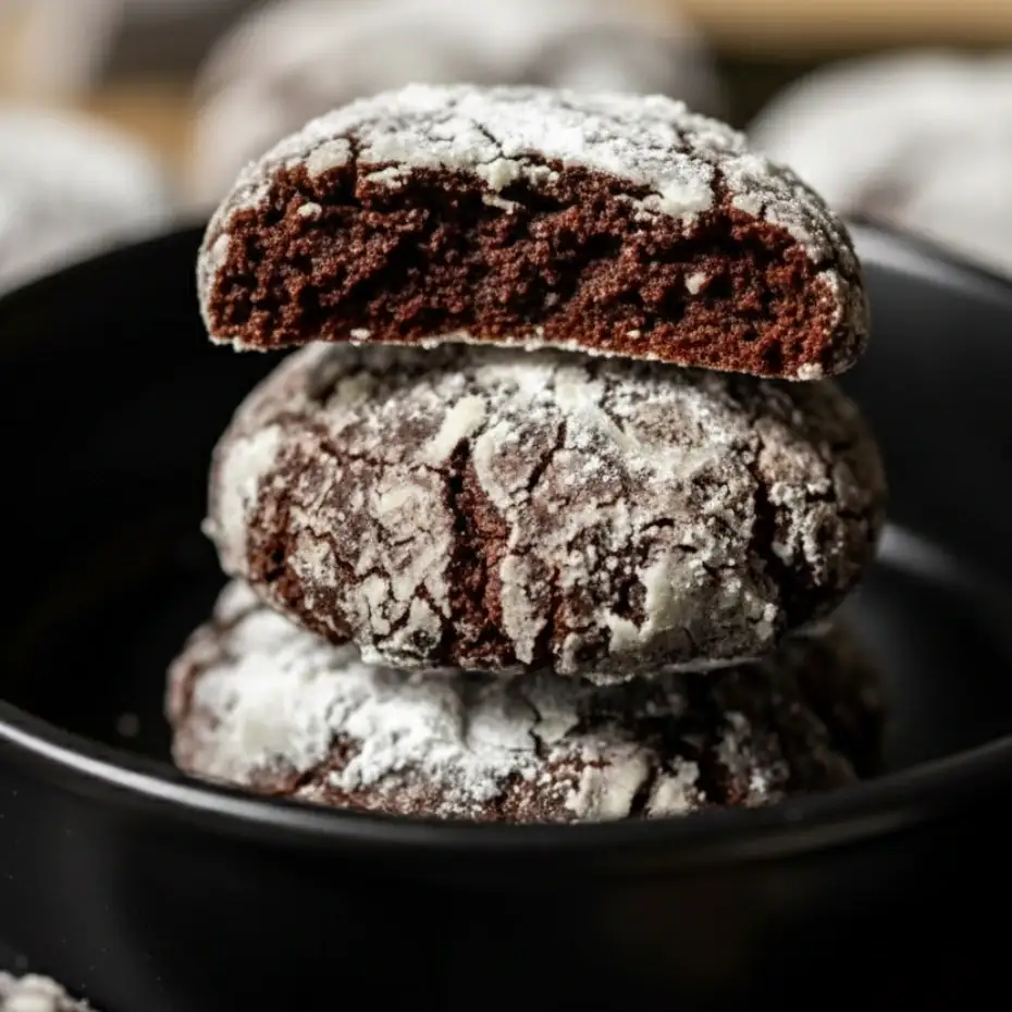 Chocolate Crinkle Cookies