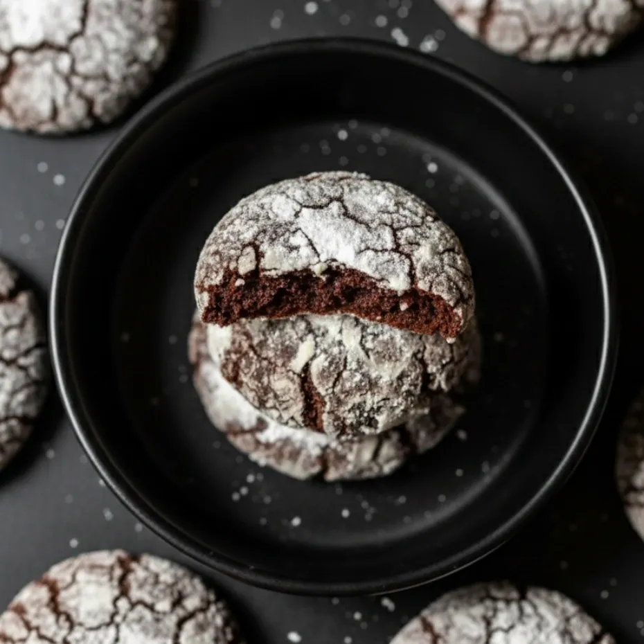 Chocolate Crinkle Cookies