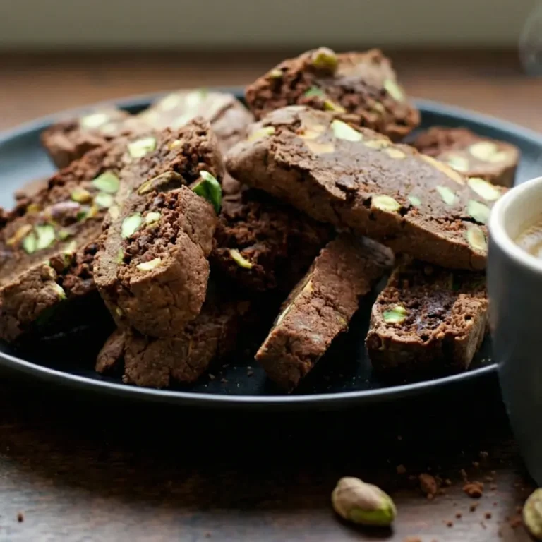 Chocolate Pistachio Biscotti