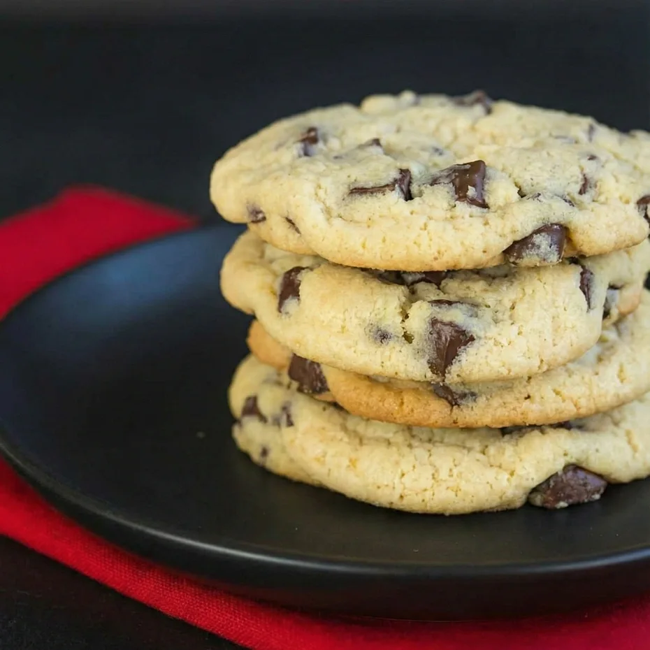 Dark Chocolate Chunk Eggnog Cookies