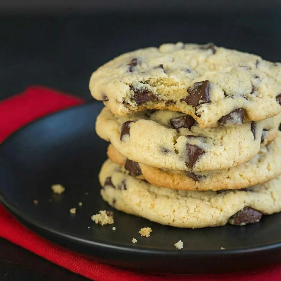 Dark Chocolate Chunk Eggnog Cookies
