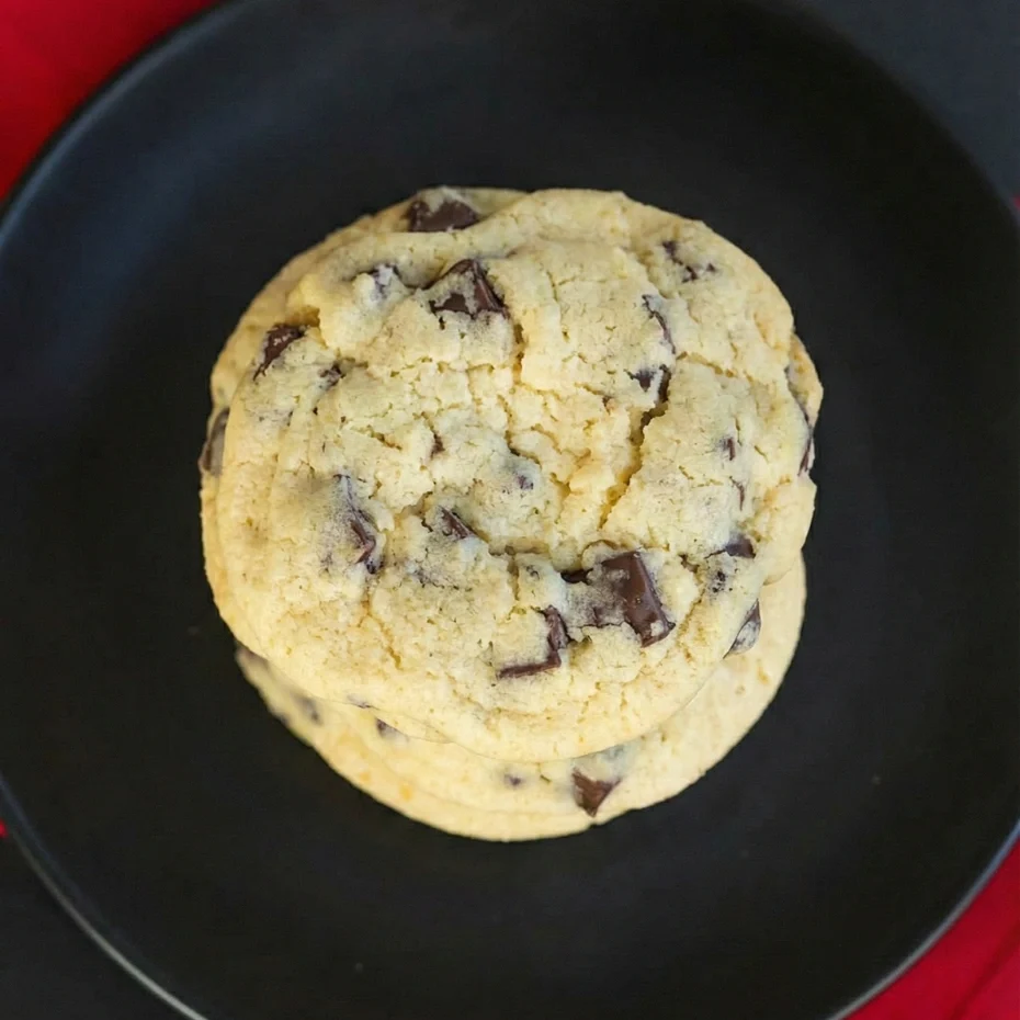 Dark Chocolate Chunk Eggnog Cookies