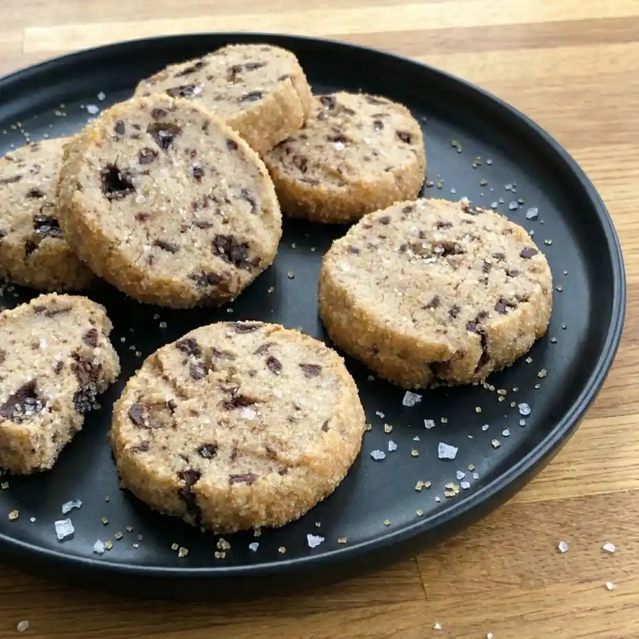 Salted Chocolate Shortbread Cookies