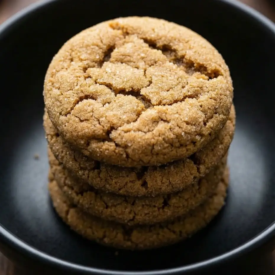 Soft Baked Gingersnap Cookies