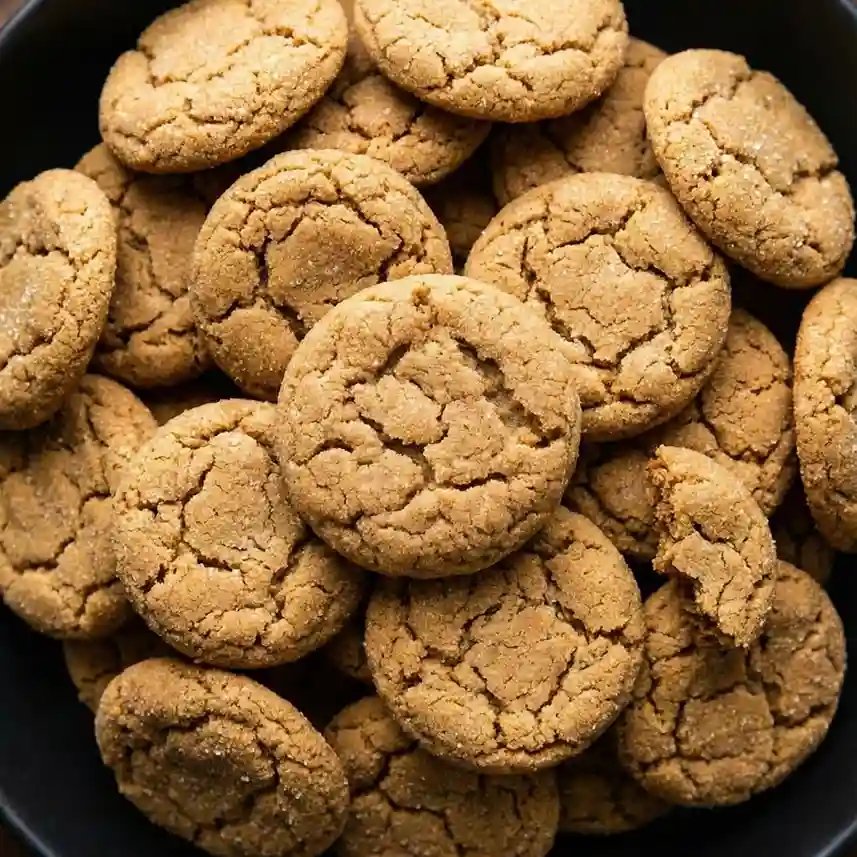 Soft Baked Gingersnap Cookies