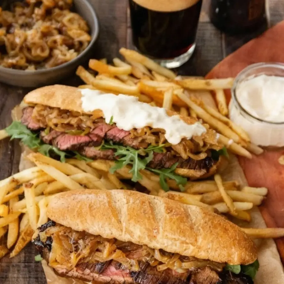 Steak Sandwich with Garlic Aioli
