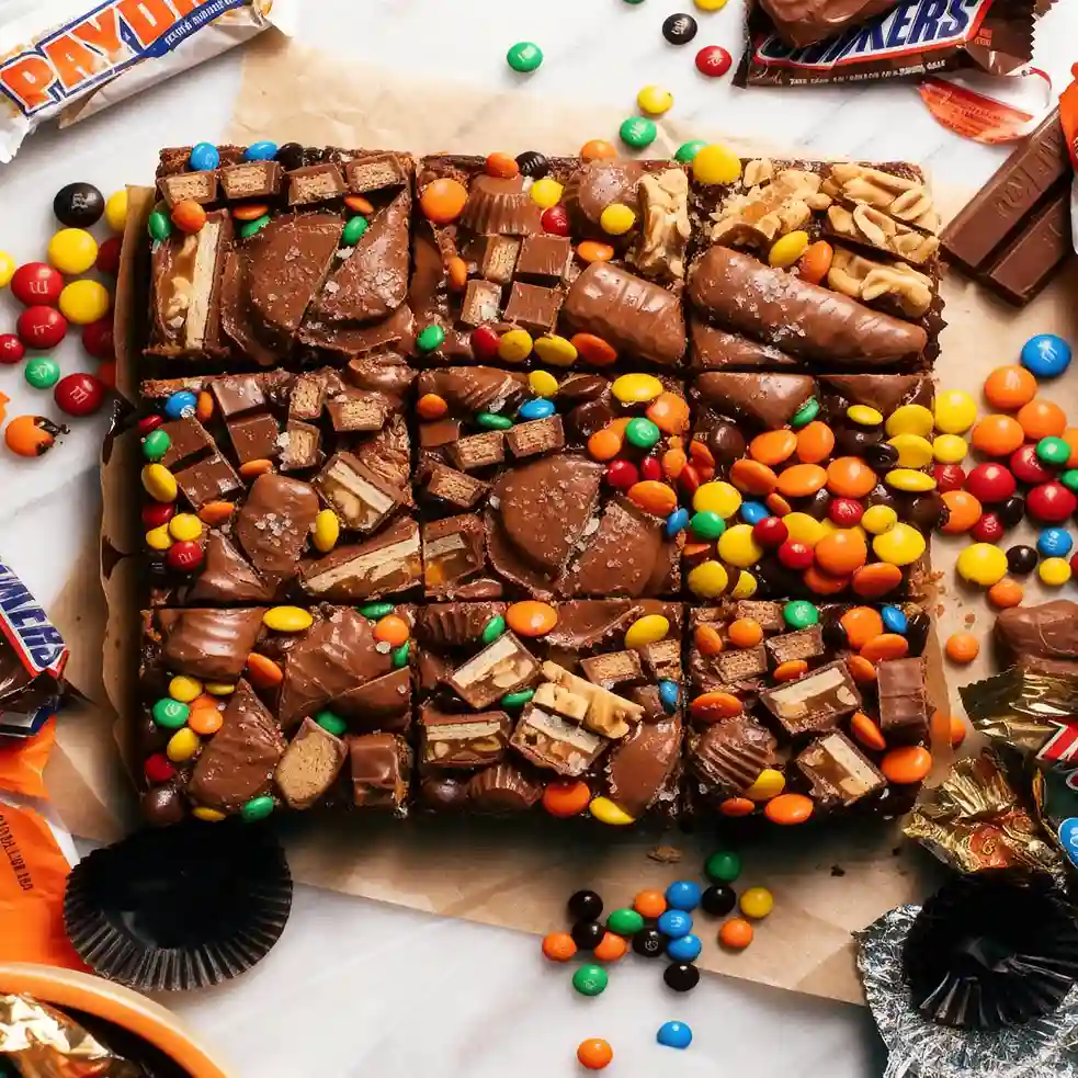 Leftover Candy Bar Bark 