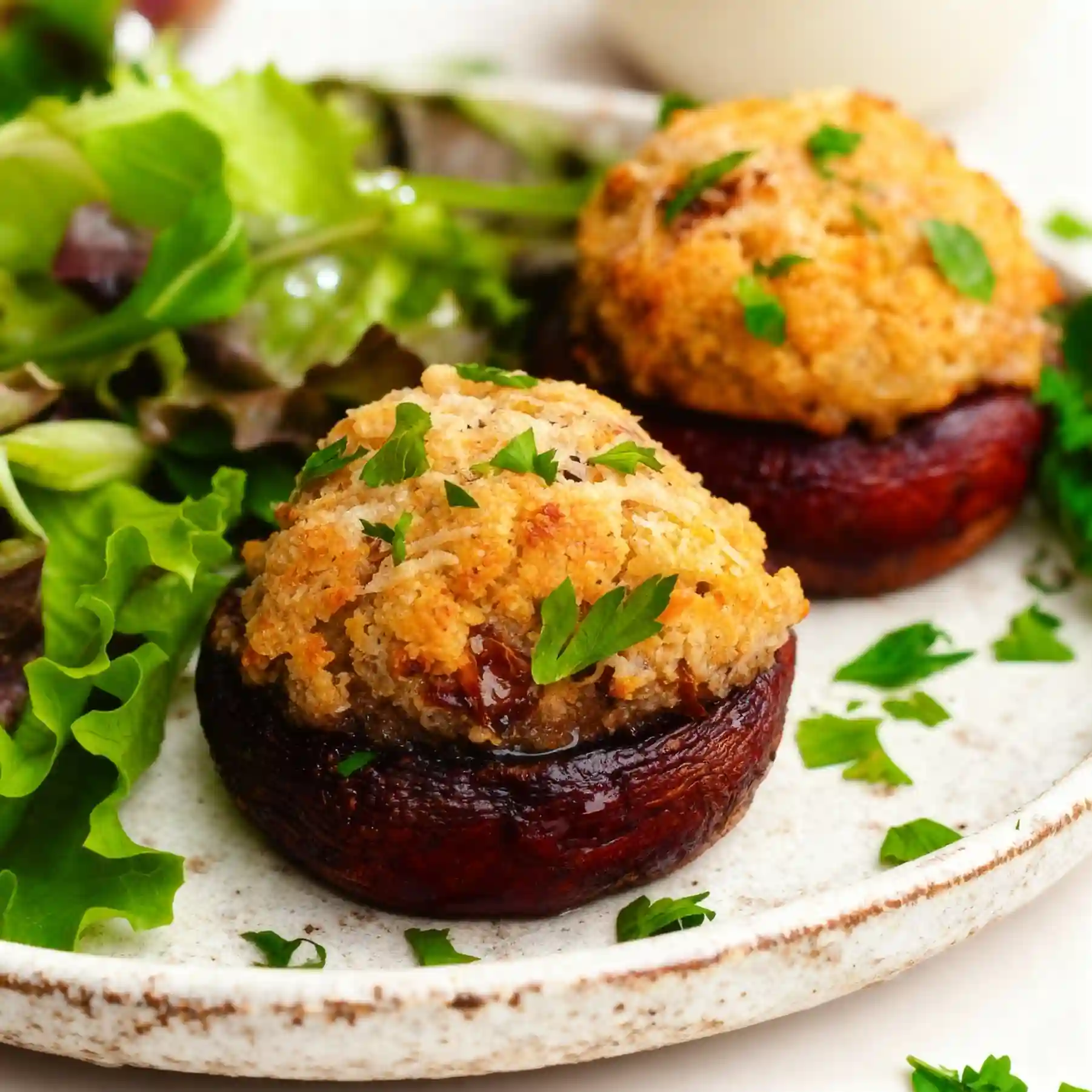 Vegetarian Stuffed Mushrooms
