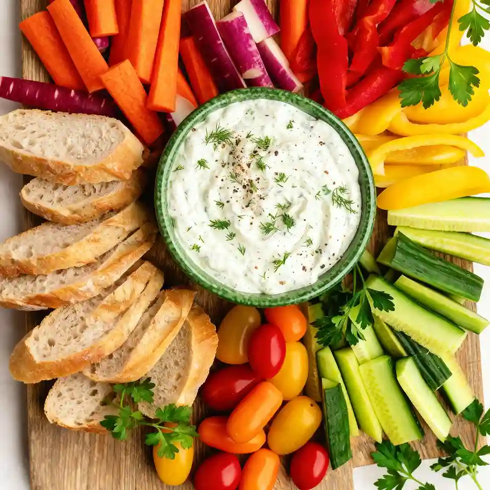 Crudités with Herb Dip