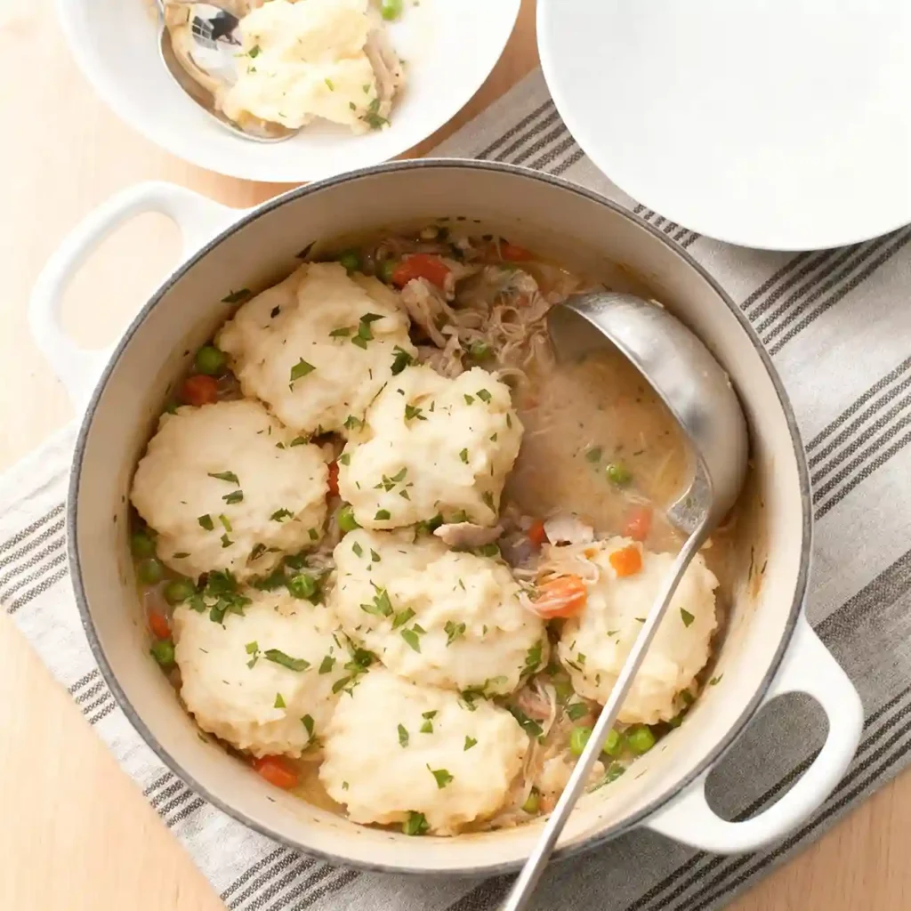 One Pot Classic Chicken and Dumplings