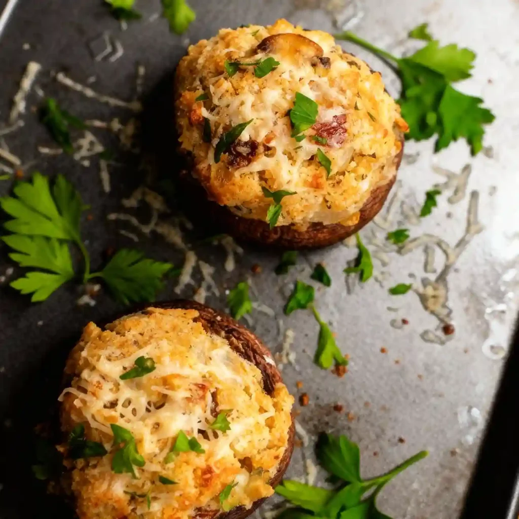 Vegetarian Stuffed Mushrooms