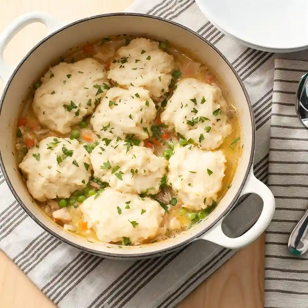 One Pot Classic Chicken and Dumplings