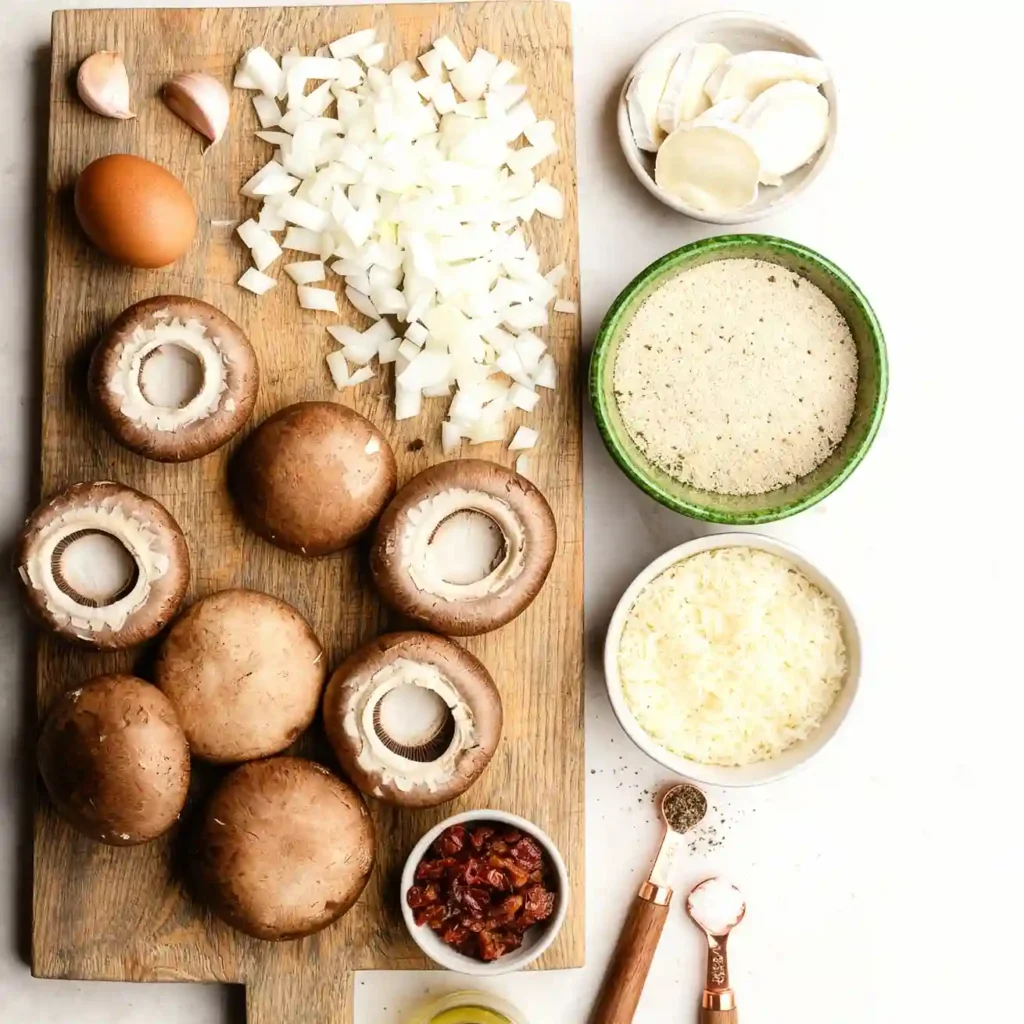 Vegetarian Stuffed Mushrooms