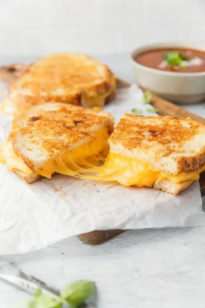 Garlic Butter Four Cheese Grilled Cheese