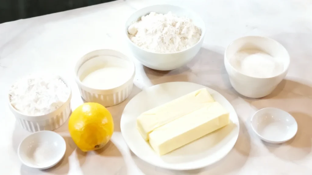 Lemon Shortbread Cookies
