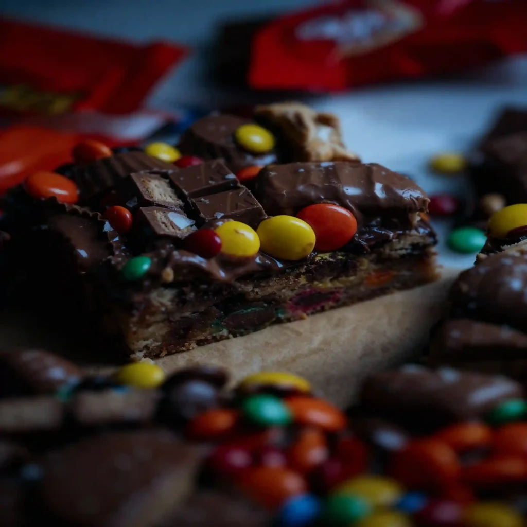 Leftover Candy Bar Bark 