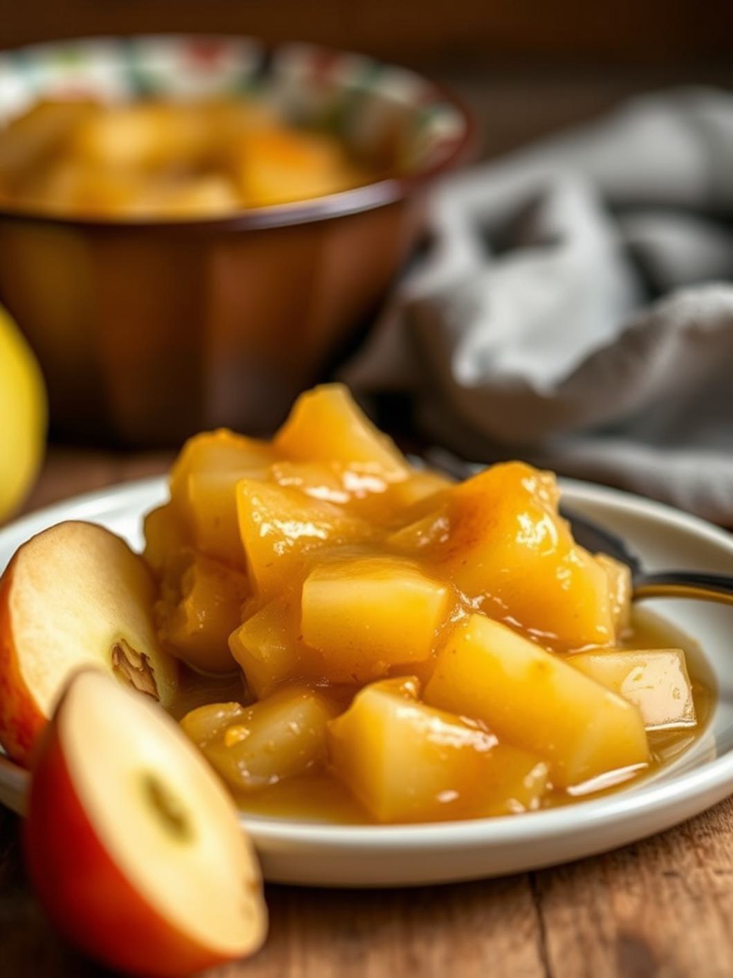 Serving suggestion for Baked Applesauce