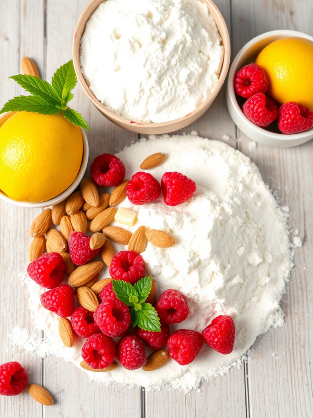 Ingredients for Bakewell Tart