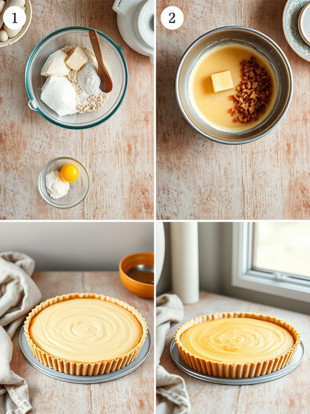 Step-by-Step preparation for Bakewell Tart