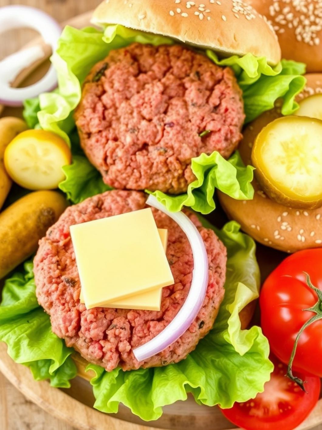 Ingredients for Big Mac Smash Tacos