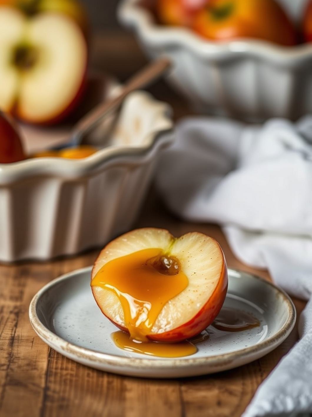 Serving suggestion for Caramel apple