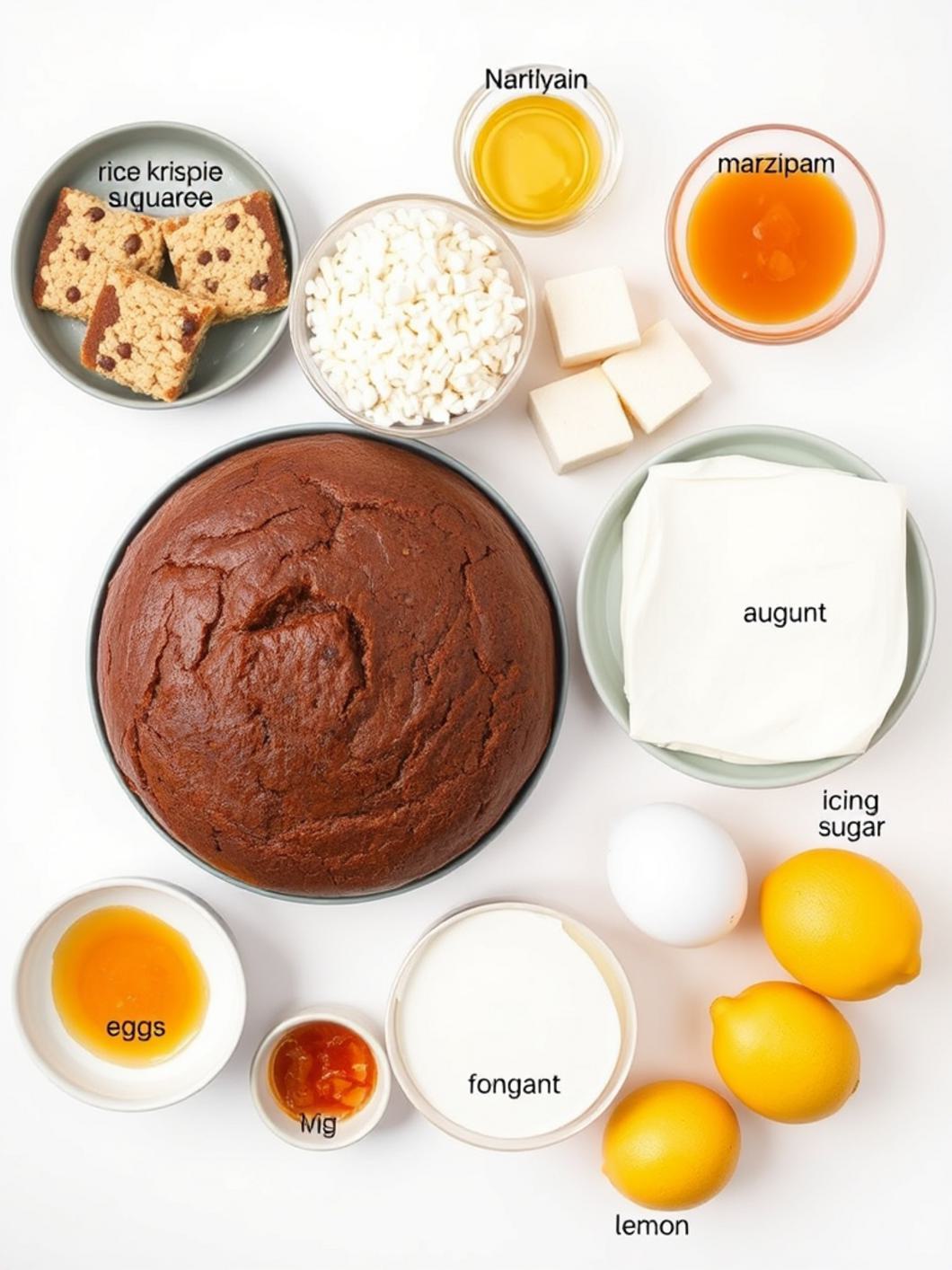 Ingredients for Chaos Cake