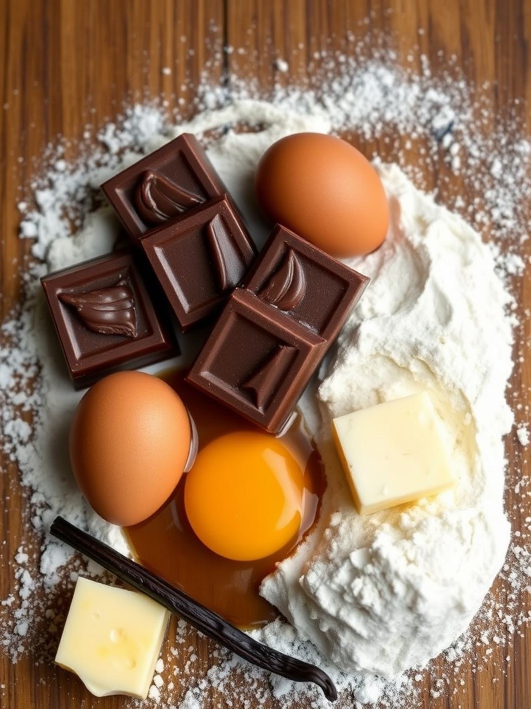 Ingredients for Chocolate Soufflé